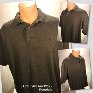 Polo Ralph Lauren Men's Grey Short Sleeve Shirt